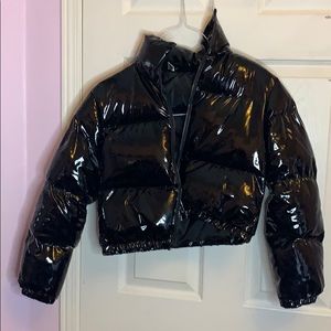 Cropped puffer jacket